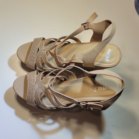 BRAND NEW ME TOO WEDGE STYLE OPEN TOE ANKLE STRAP WOMEN"S SANDAL - Picture 7 of 15